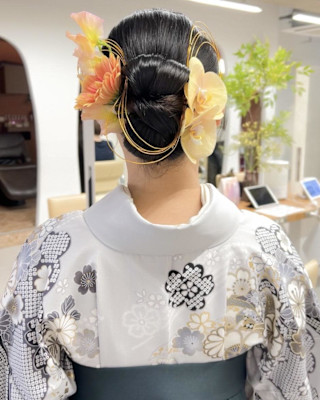 【hinari】卒業式ヘア/袴着付け/袴ヘアセット