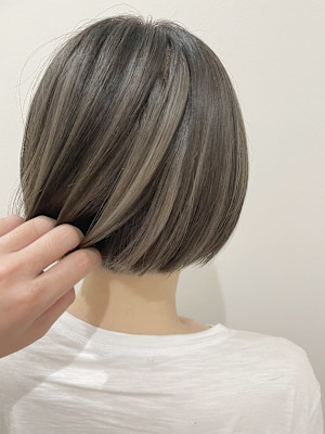 アンブレラカラー/シルバーアッシュ/インナーカラー