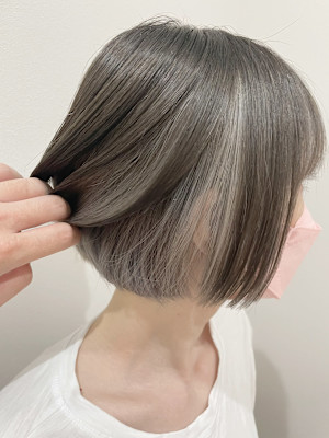 アンブレラカラー/シルバーアッシュ/インナーカラー