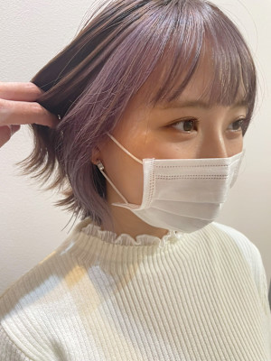 フェイスフレーミング/ピンクオンピンク/インナーカラー