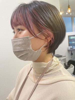 フェイスフレーミング/アイスピンク/ミストバング