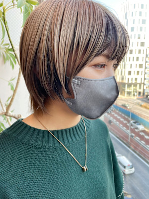 逆インナーカラー/逆フェイスフレーミング/ウルフ