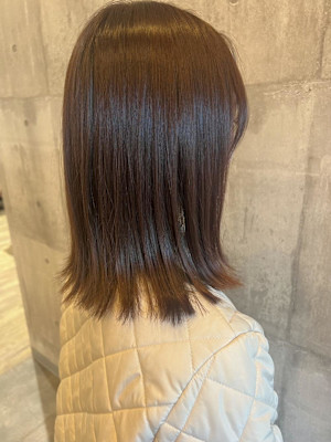 ミディアム／ピンクブラウン