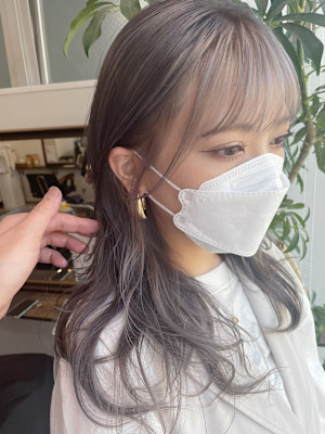 Goofy銀座/フェイスフレーミング/ダブルカラー/プラチナ