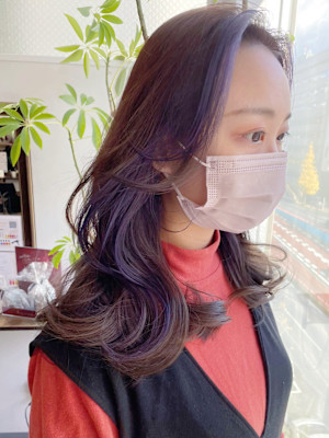 Goofy銀座/フェイスフレーミングラベンダー/前髪インナー