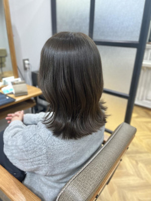 暗めアッシュミディ