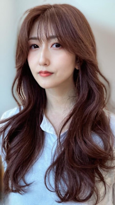 ラベンダーブラウン×くびれレイヤー