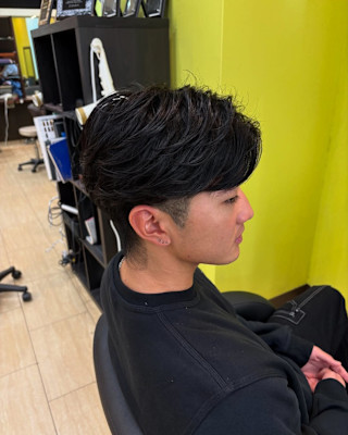 【毛流れフェザーパーマ】