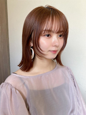 イメチェンウルフひし形シルエット外ハネボブ美髪ワンカール 