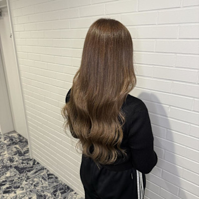 アッシュベージュロング