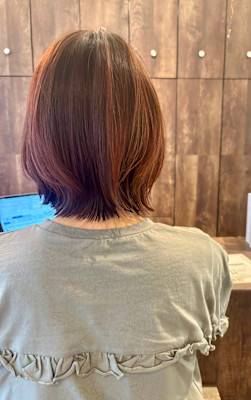 ボブにレイヤー入れてみた！