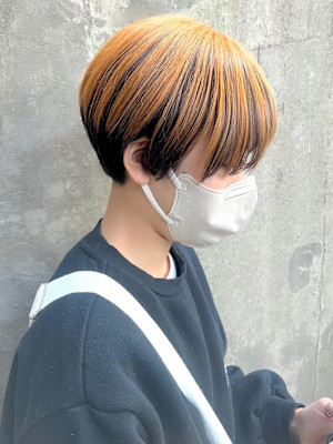 アンブレラカラーマッシュショート