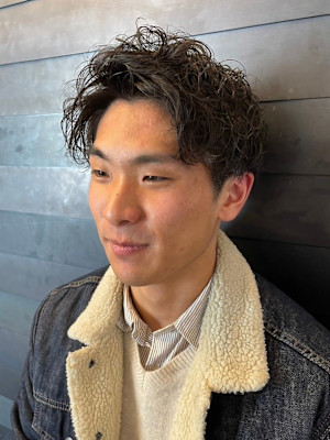 ツイスパ ツーブロック アップバング サイドパート