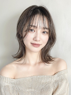 【NOA】小顔ナチュラルレイヤー20代30代40代外ハネ