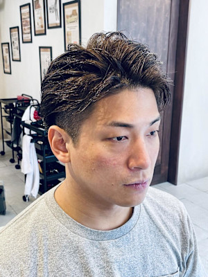 【30代 男性】ロンドンミディアムツーブロ（大宮/バーバー）