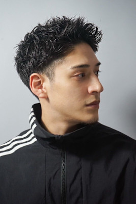 ソフトツイストアップバング