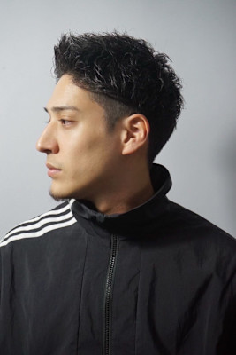 ソフトツイストアップバング