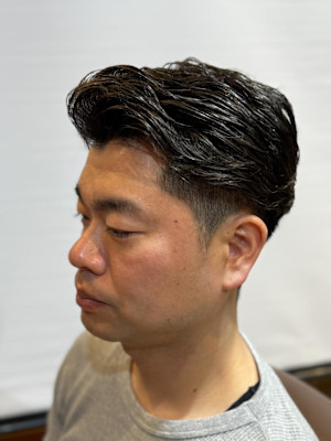 大人メンズナチュラルパーマ