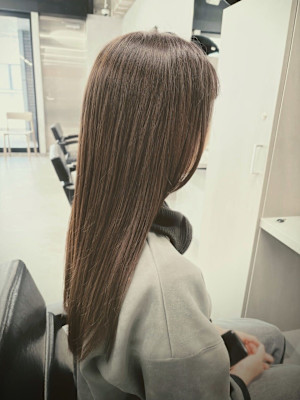 ブリーチしなくても抜け感☆オリーブベージュ