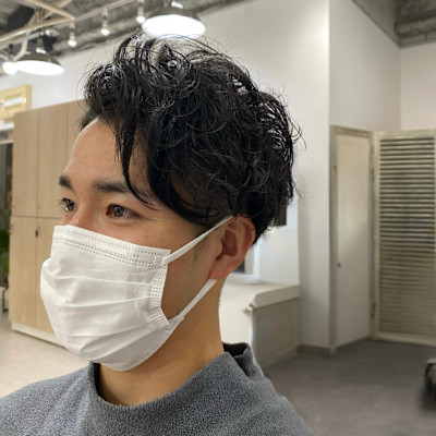 セットが楽！パーマスタイル