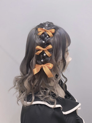 ナチュラル可愛い☆編みたらしアレンジ