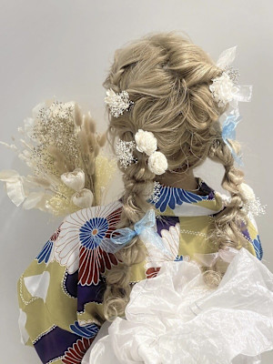 編み込みツインテール☆