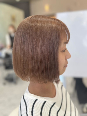  ダブルカラー　ミルクティーベージュ