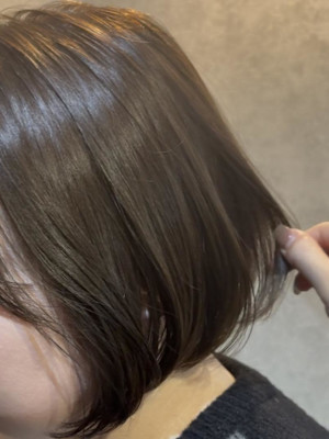 ○ブリーチなしカラー/透明感ベージュ