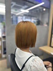 切りっぱなしオレンジボブ