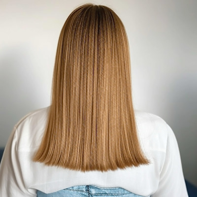 アプリコット/ケアカラー/髪質改善カラー/艶と透明感