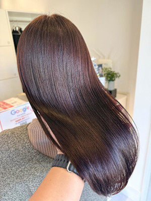 ◆ピンクカラー◆艶髪◆ストレート