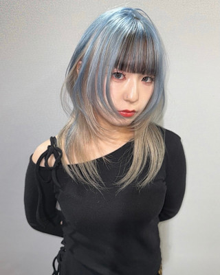 アンブレラカラー　デザインカラー　ハイトーン　原宿/表参道