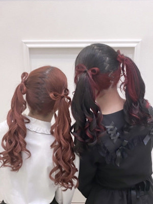 ハートが可愛いツインテール♪