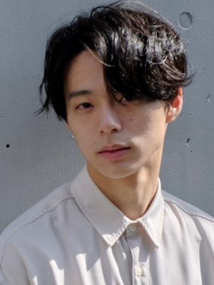 大人男性◎センターパートニュアンスパーマ