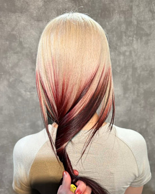 ルーツカラー　デザインカラー　ハイトーン　表参道/原宿