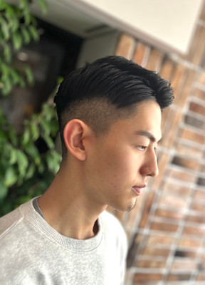 ツーブロバーバーパートスタイル