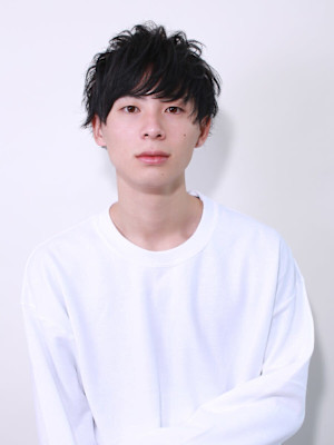 茗荷谷/メンズカット/センターパート/マッシュ