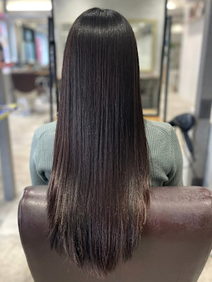 美髪ロング 水素トリートメント レイヤーカット 骨格診断