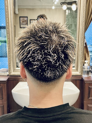 【20代 男性】ロンドンメッシュ風フェード（大宮/バーバー）