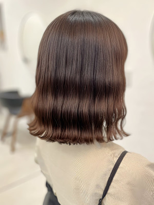 波巻きボブパーマ