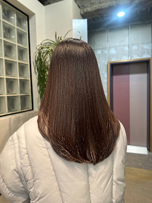 チェリーブラウン/髪質改善トリートメント/顔まわりレイヤー