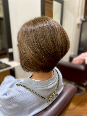 美髪ストレート矯正カラー