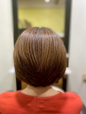 美髪ストレート矯正カラー