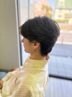 ★フェザーパーマ×センターパート