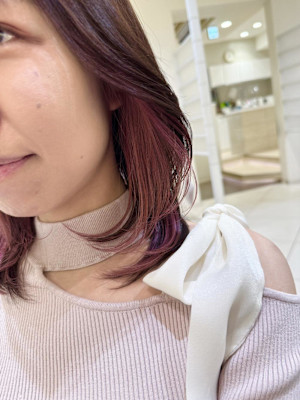 □春おすすめ春色ピンクインナーカラー