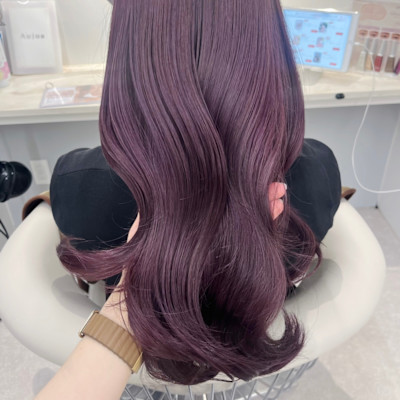 シークレットハイライト/カシスパープル/艶髪デザイン