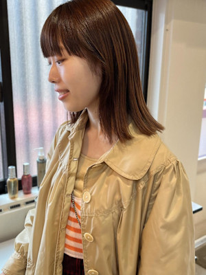 柔らかいオレンジブラウン【坂口恵梨子】