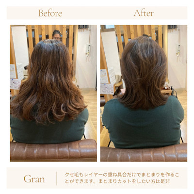 お客様髪質改善データ1711（ミディアムレイヤー）