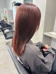 ブリーチなし☆明るめピンクブラウン