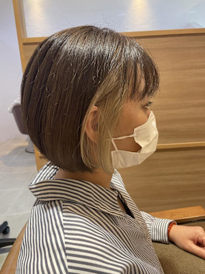 インナーカラーミルクティーベージュ